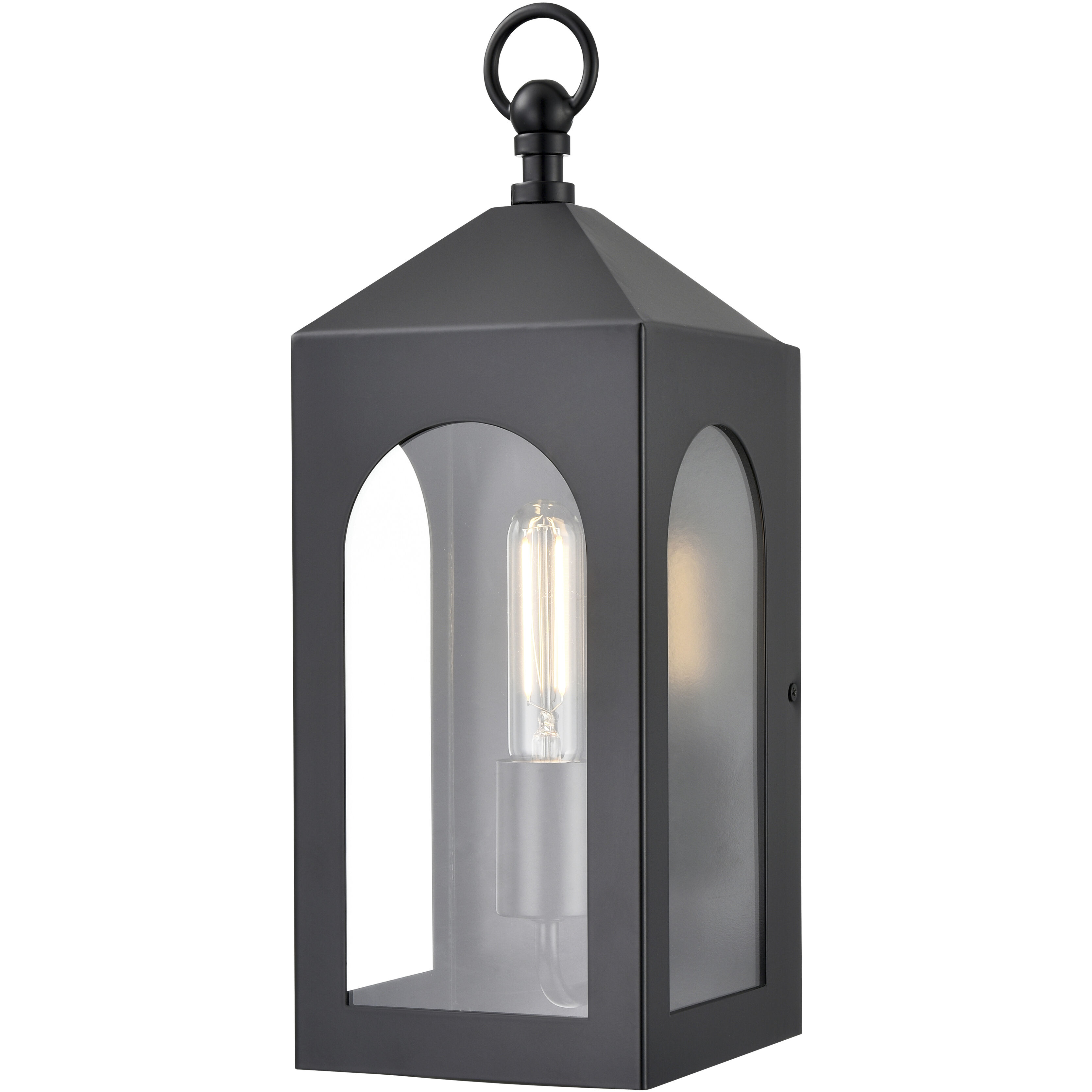 Bratton 1 Light 16 inch Powder Coated Black Outdoor Wall Sconce